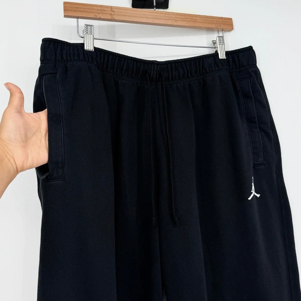 Jordan Men's Dri-FIT Sport Crossover Fleece Black Sweatpants Pants XXL